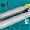 RESKIT RS32-0589 B43-1 nuclear bombs (2 pcs) (A-4, A-6A/E, A-7C/E, B-47B/E, B-58A, F-100D/F, F-104A/C, F-105D/F, F-111A/D/E/F, F-4C/D/E ) (3D Printed) (1/32)